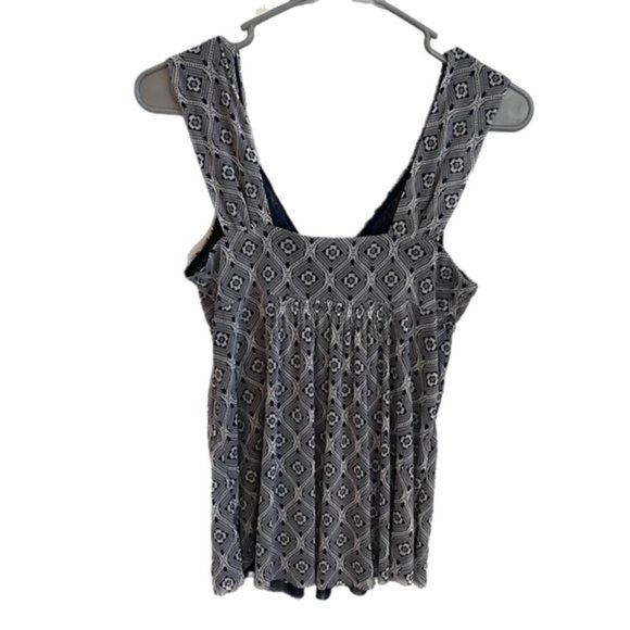 Michael Kors V-Neck Sleeveless Faux Wrap Top Navy Size XS - Picture 8 of 8